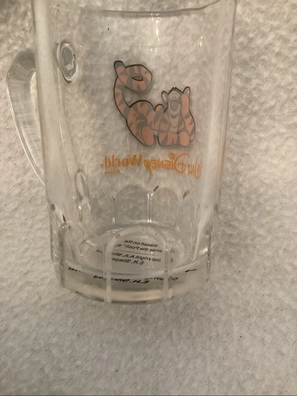 Disney~ Tigger Shot Glass ~ 3” Mini Mug Walt Disney World
